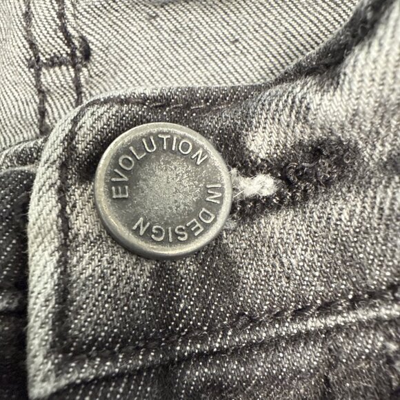 Evolution In Design Jeans Pants Boys Size 10 Black Denim Acid Wash - Picture 6 of 12